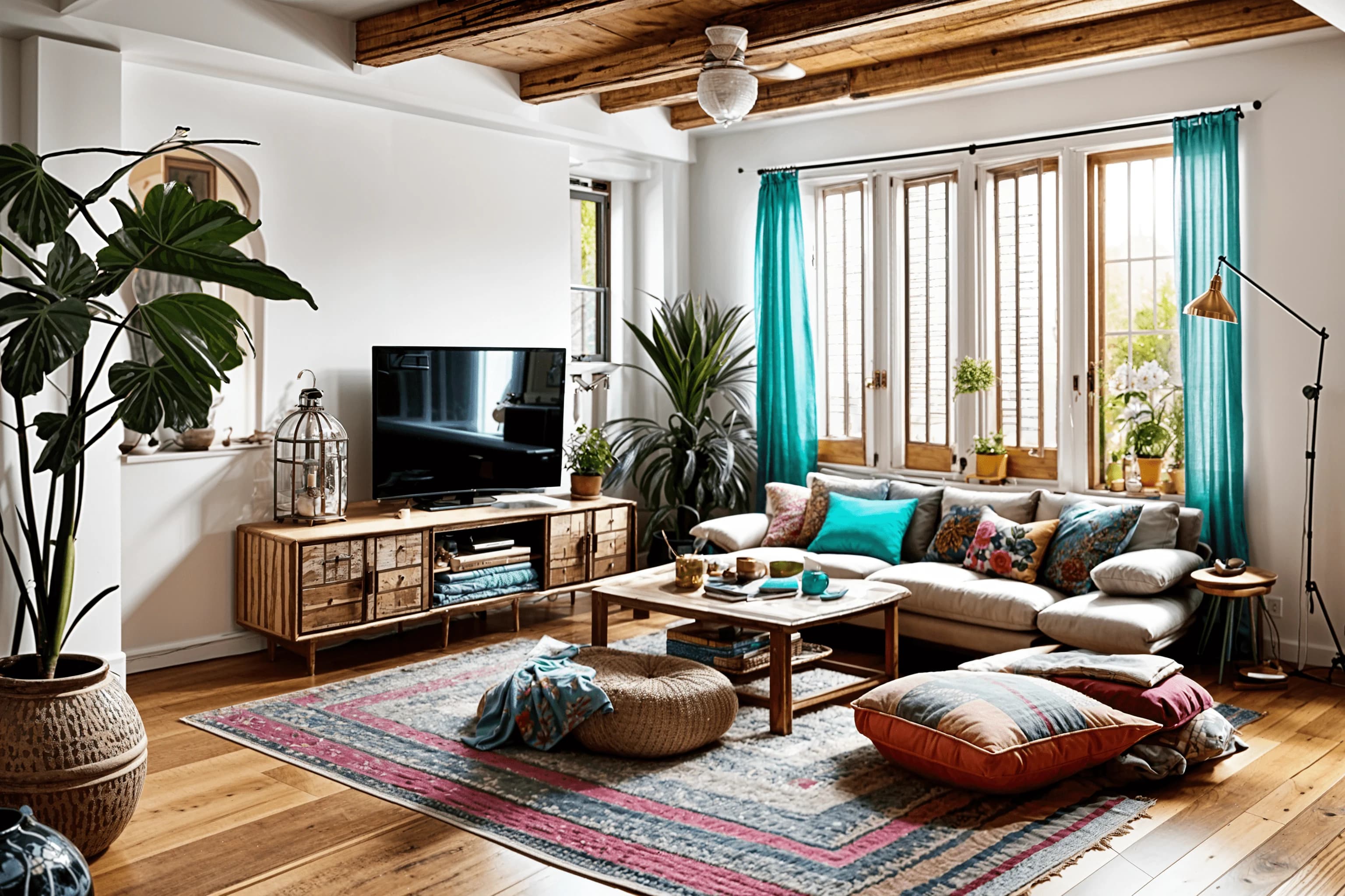 Boho Modern Living Room